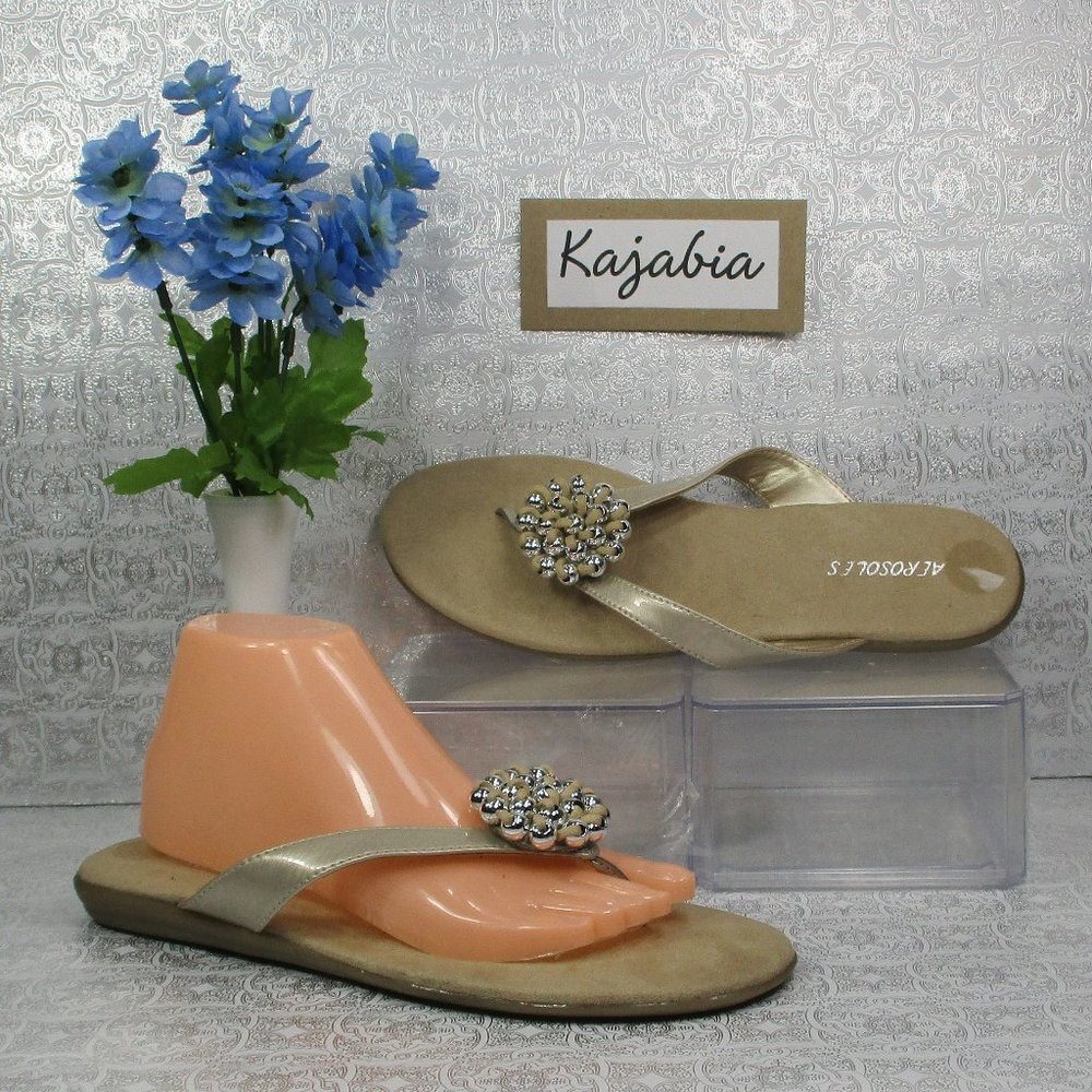 AEROSOLES Storm Cloud Sandals Size 10M